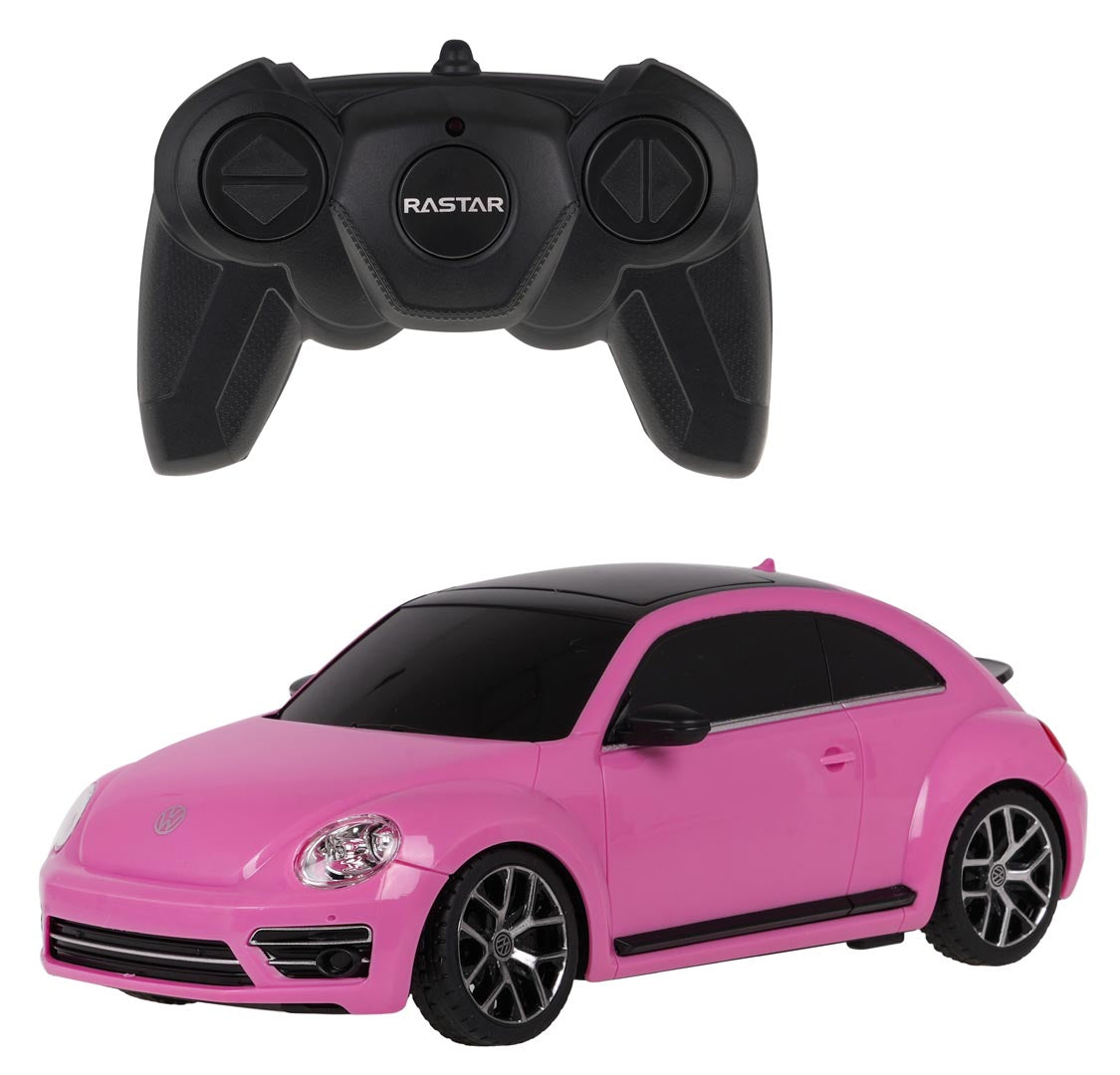 Licencirani auto na daljinsko upravljanje Volkswagen Beetle 1:24 RASTAR - roza