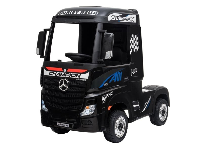 Kamion na akumulator Mercedes Actros 4x4 MP4- crni/lakirani