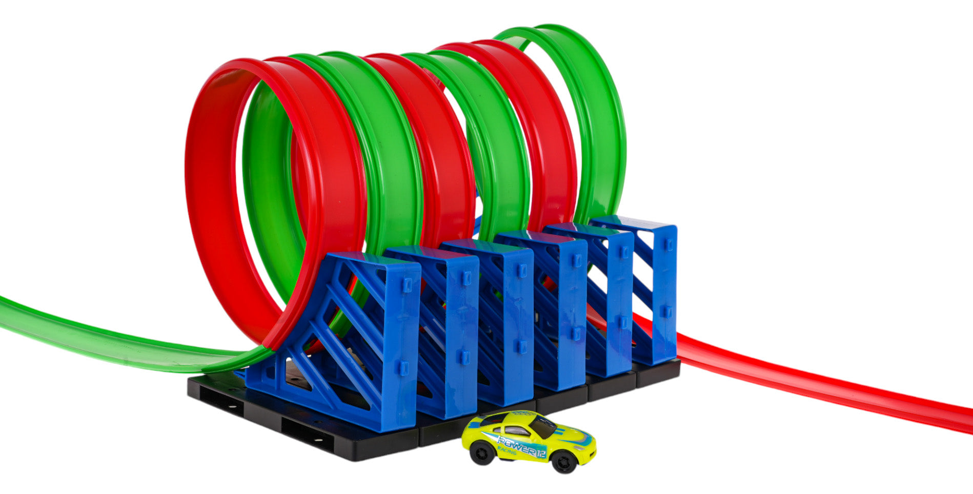 Staza za igru s autićima Twisted Loop - šarena
