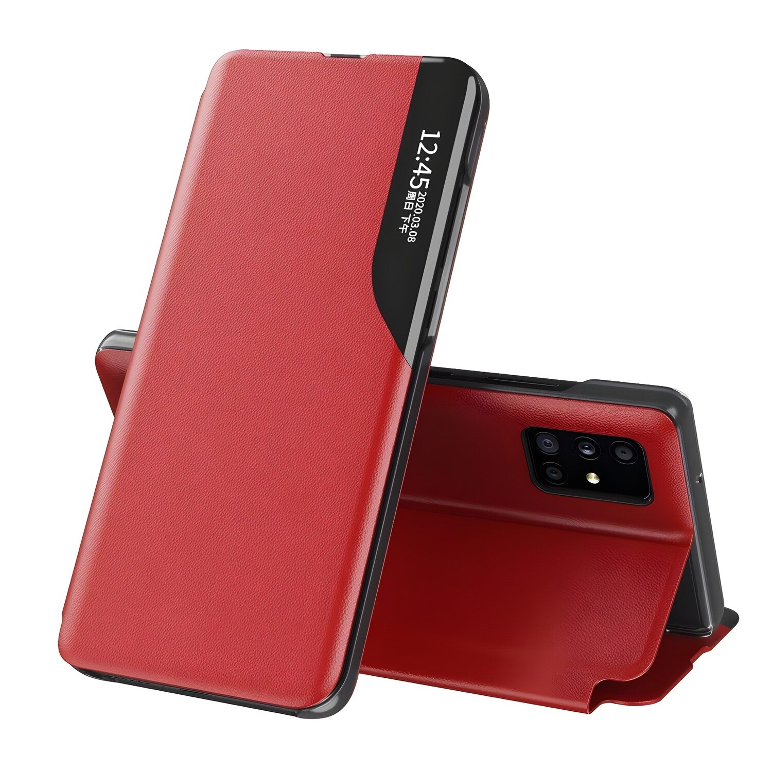 Elegantna knjižna futrola View Case za Samsung Galaxy S23 FE - Crvena KP27952