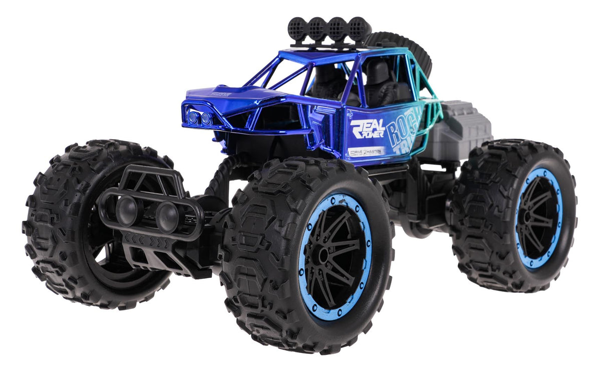 Buggy na daljinsko upravljanje REAL ROCK sa dimnim efektima - plavi