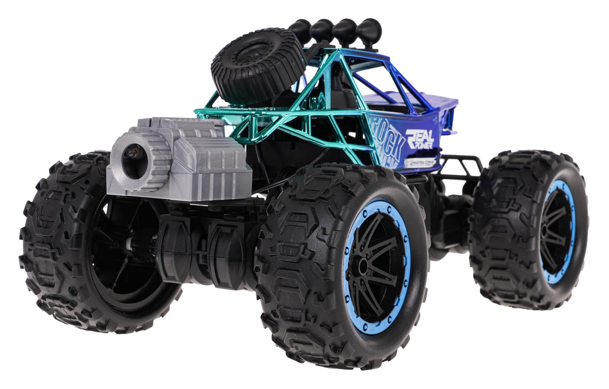 Buggy na daljinsko upravljanje REAL ROCK sa dimnim efektima - plavi