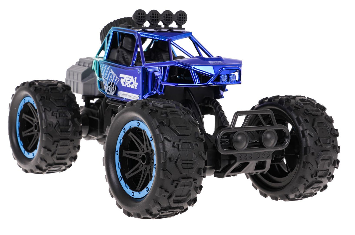 Buggy na daljinsko upravljanje REAL ROCK sa dimnim efektima - plavi