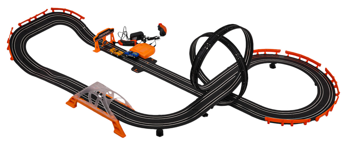 Vlak na baterije TRACK MASTER sa svjetlosnim efektima + rekviziti - 615cm