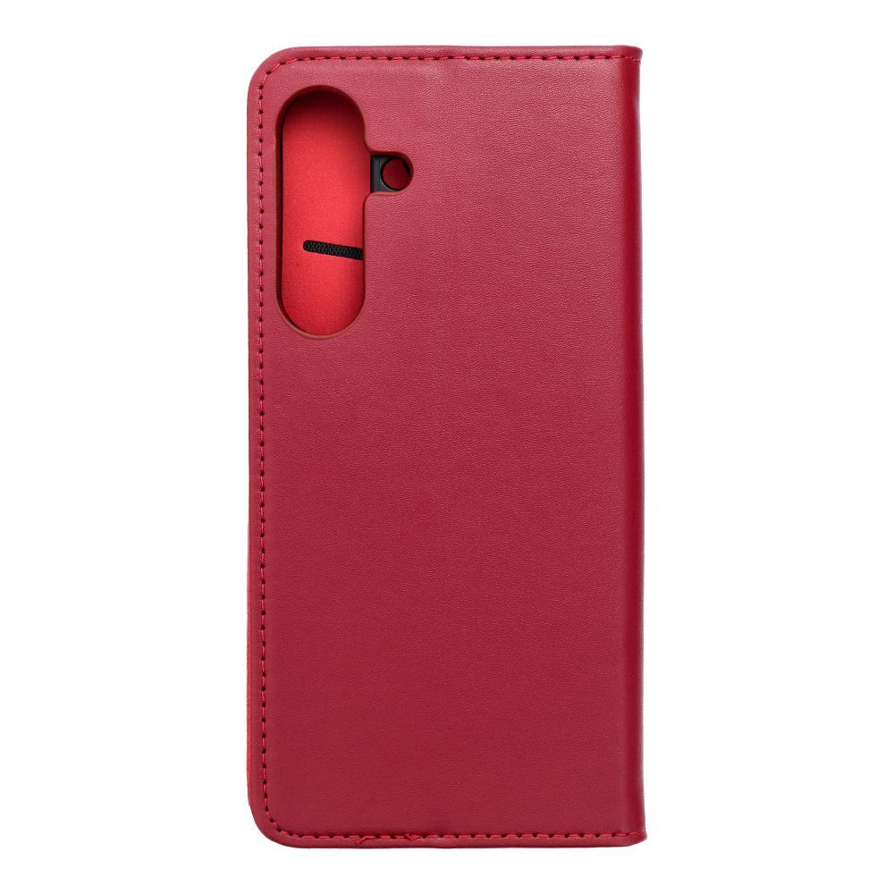 Kožna futrola za Samsung S25 FE Smart Pro Book - maroon