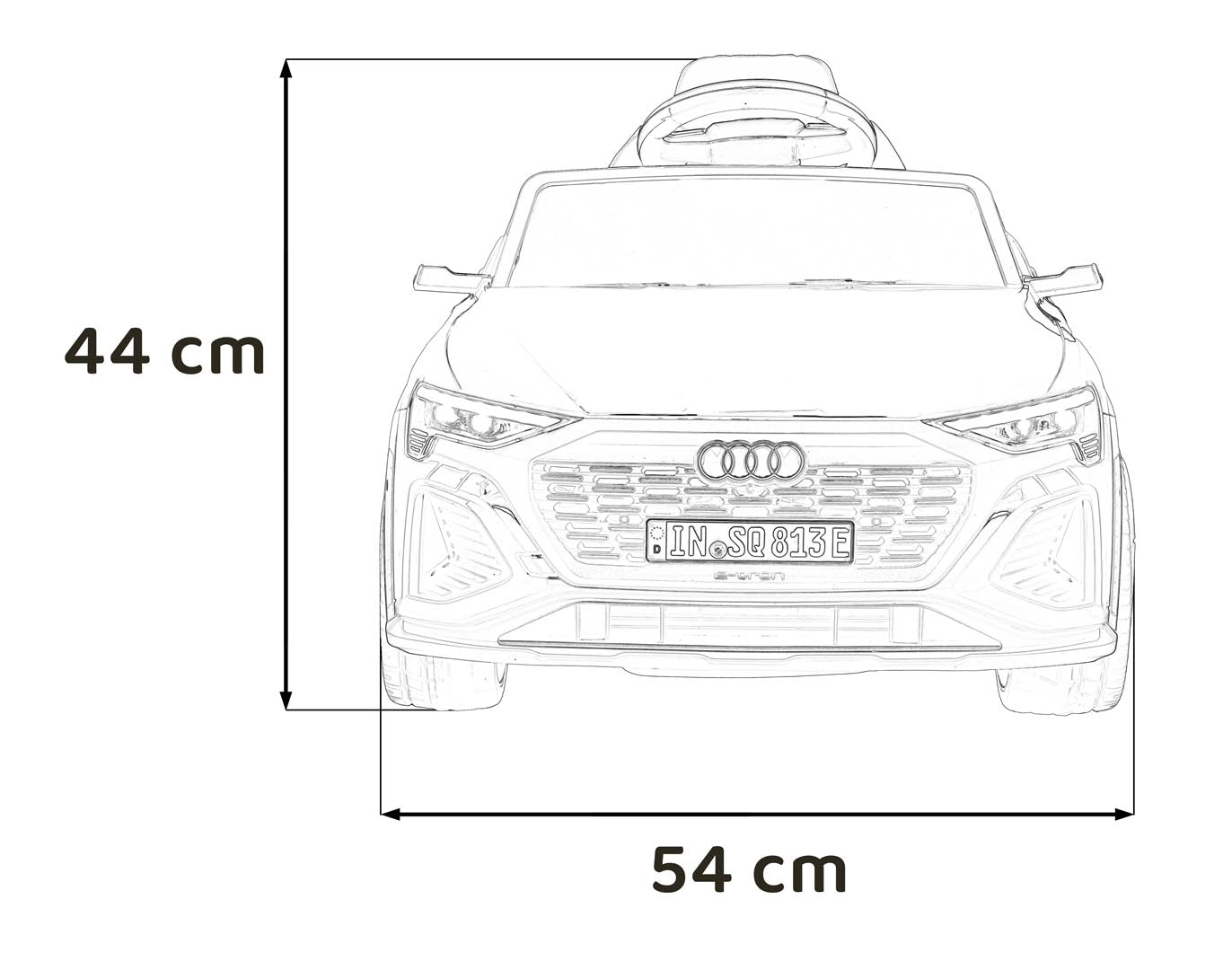 Licencirani auto na akumulator Audi SQ8 - bijeli