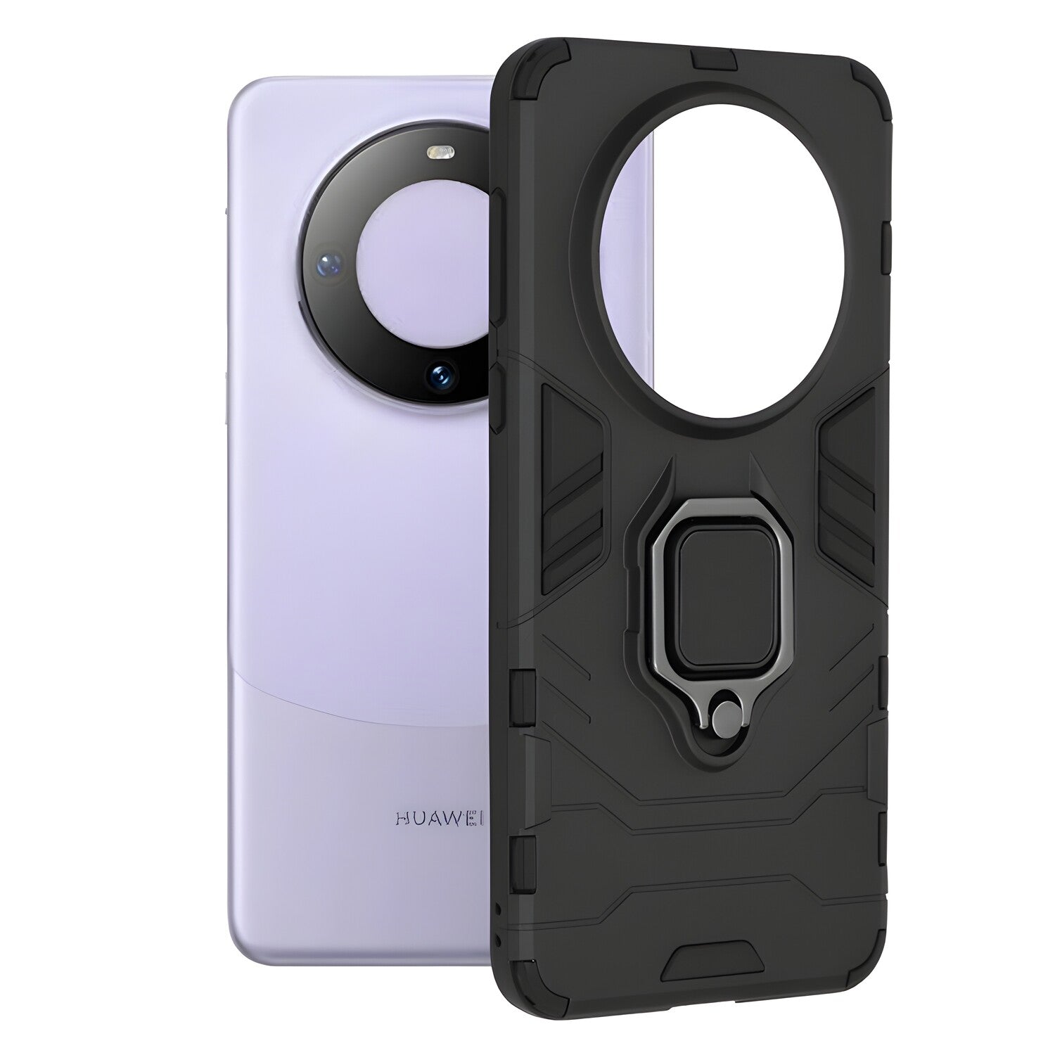 Otporna futrola Ring Armor Case za Huawei Mate 60 - Crna KP29172