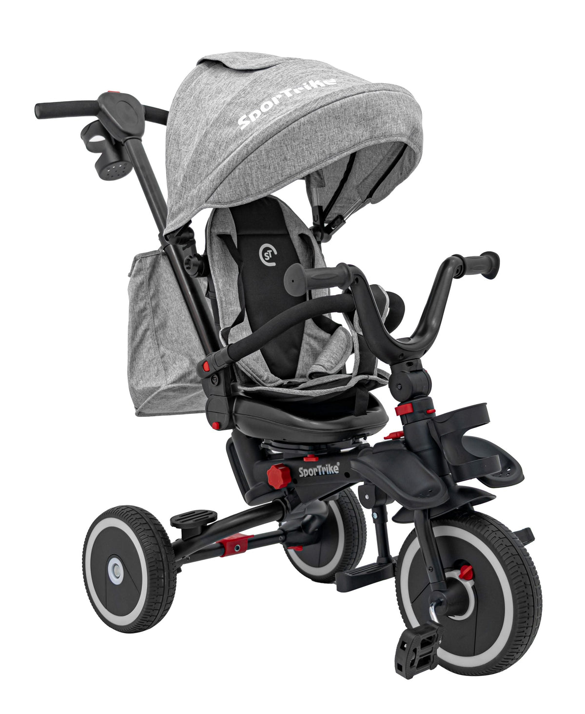 Dječji tricikl RIDER SPORTRIKE - Sivi