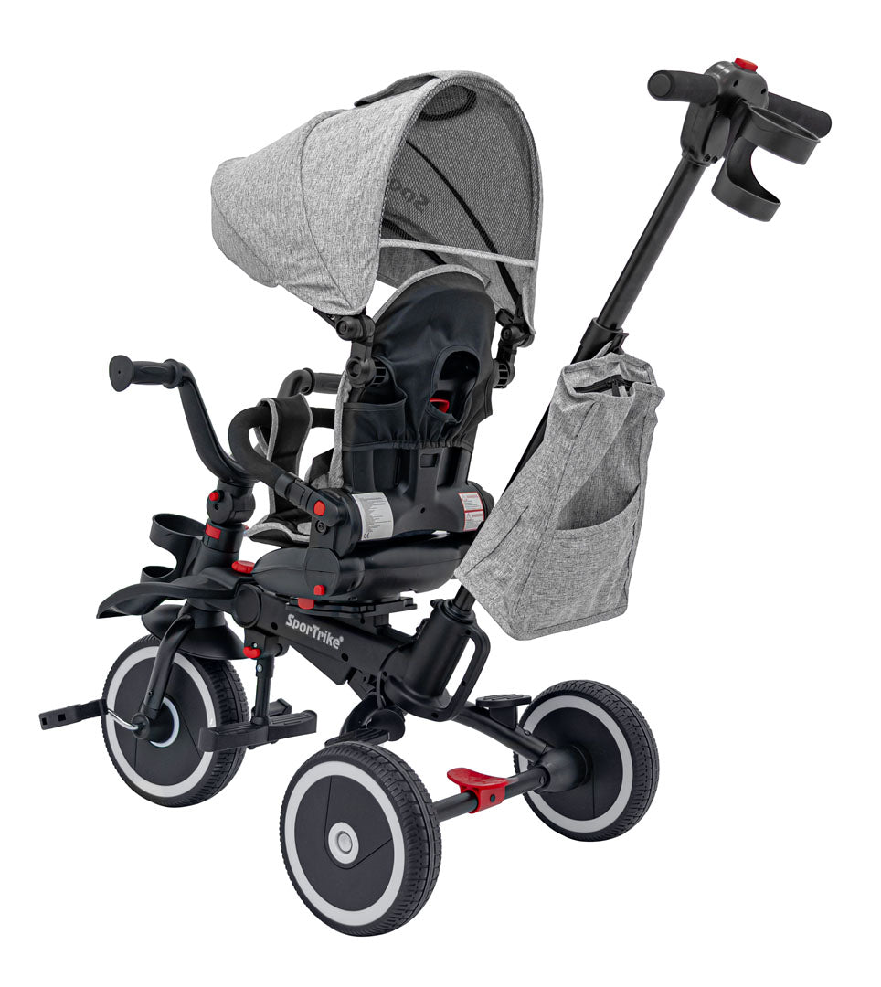 Dječji tricikl RIDER SPORTRIKE - Sivi