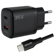 REDLINE Punjač sa USB-C kablom, 2 x USB-C, 35W - GL35CC+CC1M(60W)