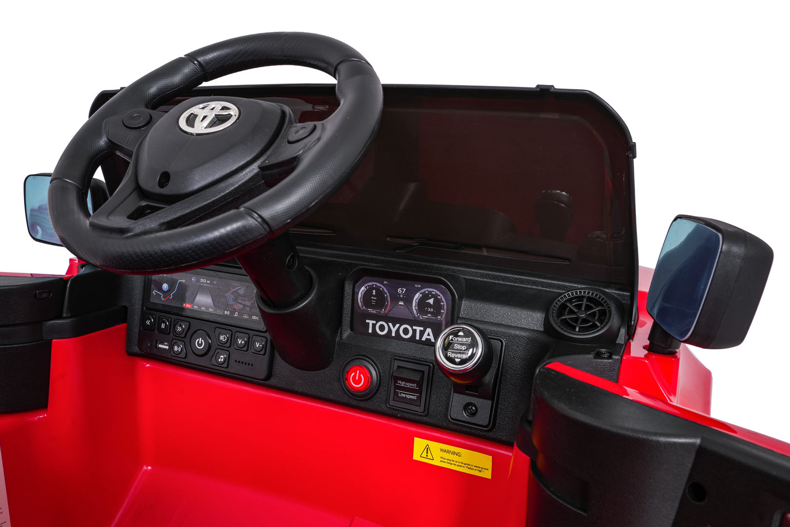Licencirani auto na akumulator Toyota Land Cruiser PRADO 4x4 - crveni