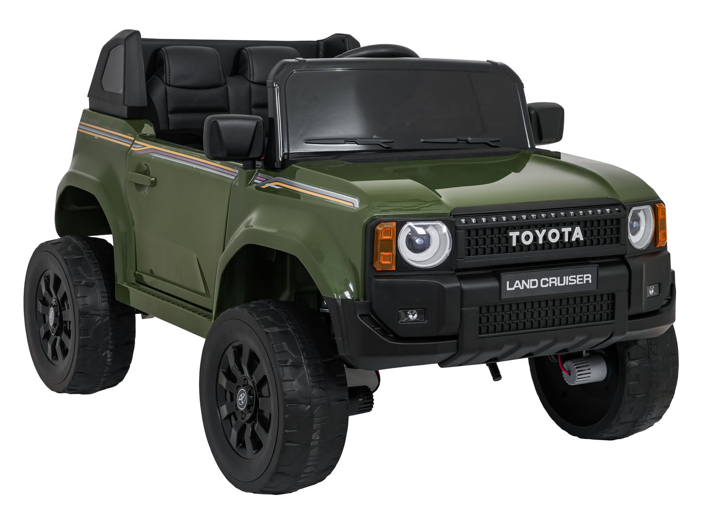 Licencirani auto na akumulator Toyota Land Cruiser PRADO 4x4 - tamno zeleni