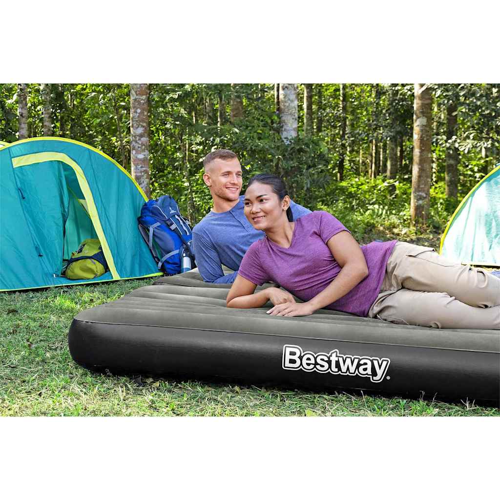 Bestway 3-u-1 Napuhac Zračni Madrac Crno-Sivi 188x99x25 cm