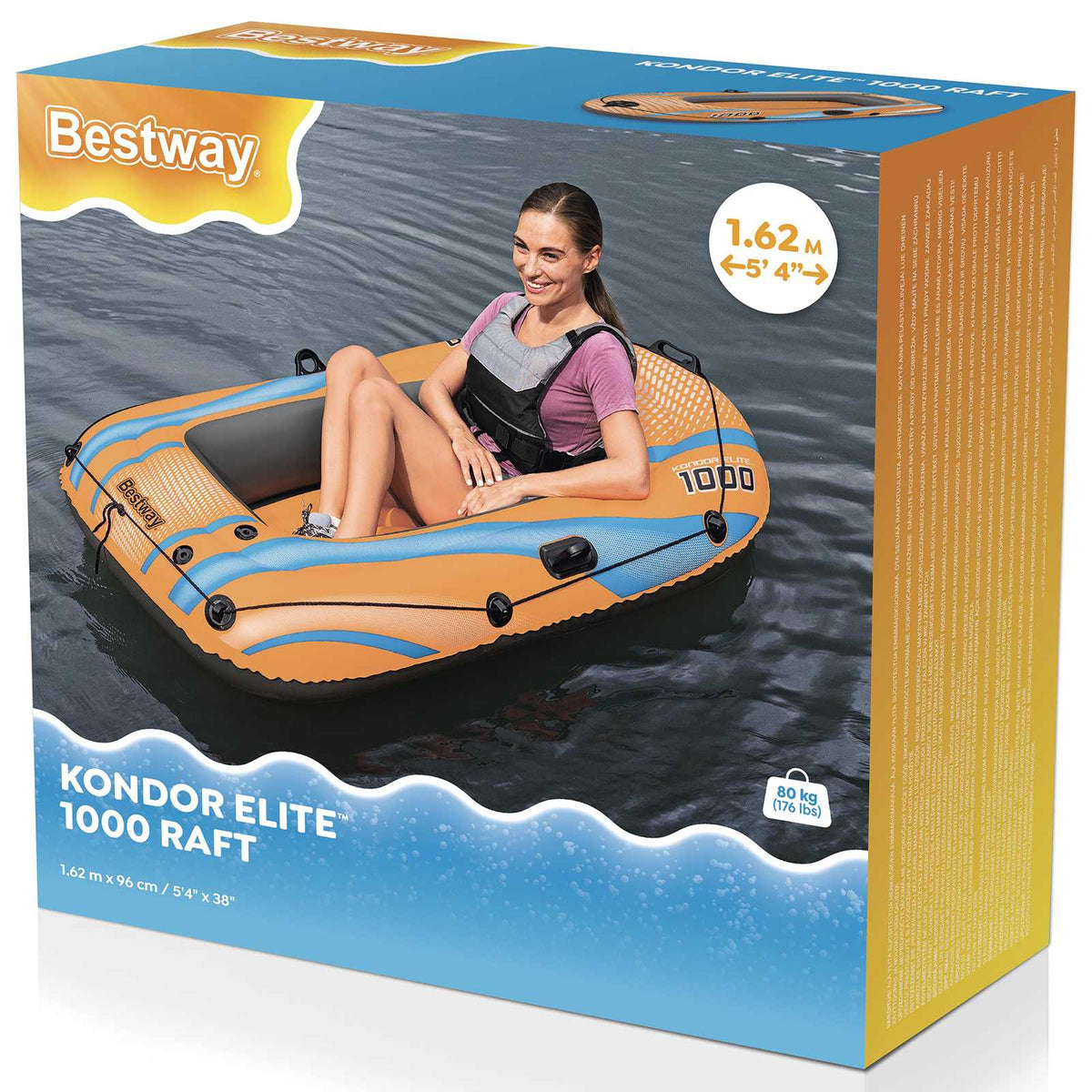Bestway Gumenjak Narančasta 162 x 96 cm PVC