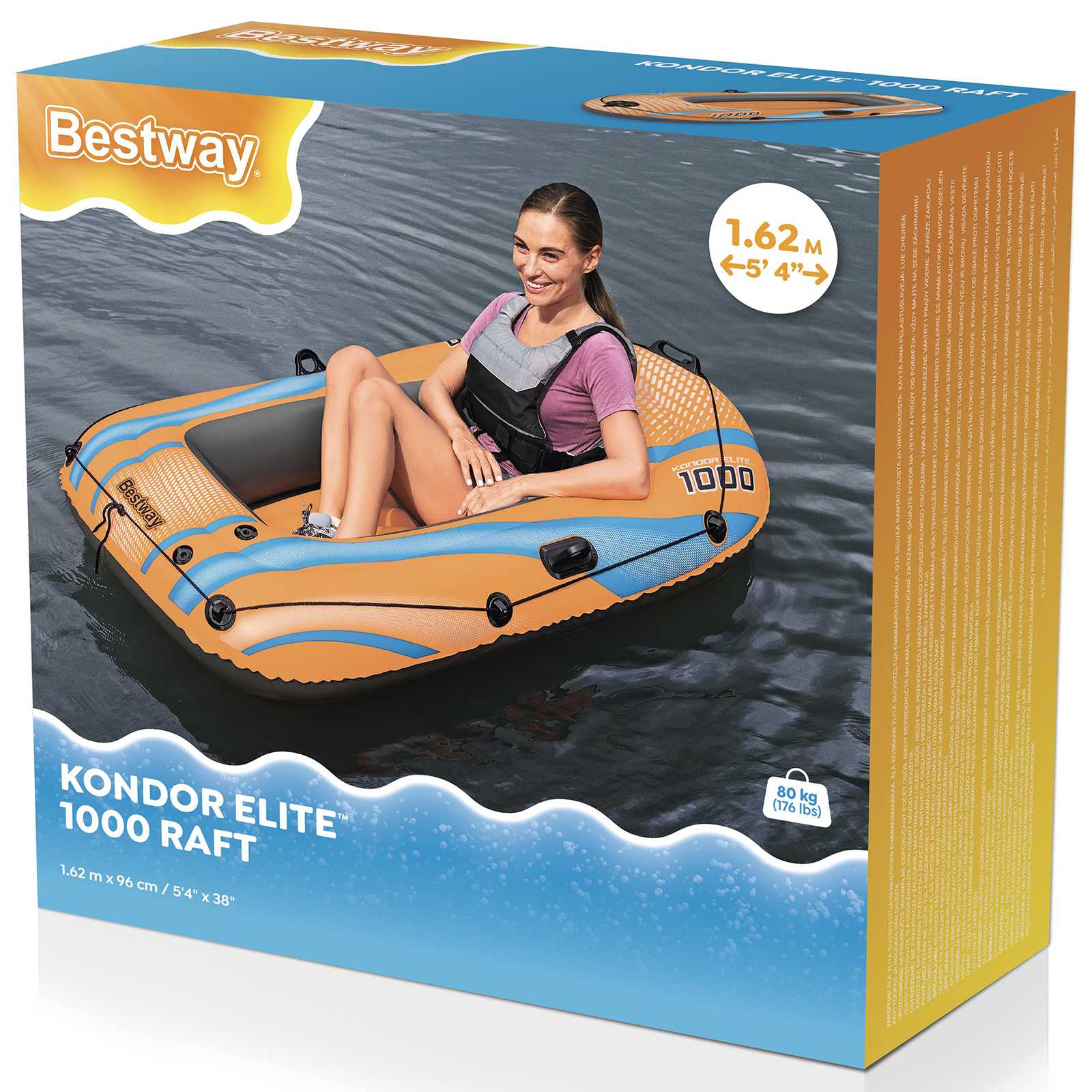 Bestway Gumenjak Narančasta 162 x 96 cm PVC