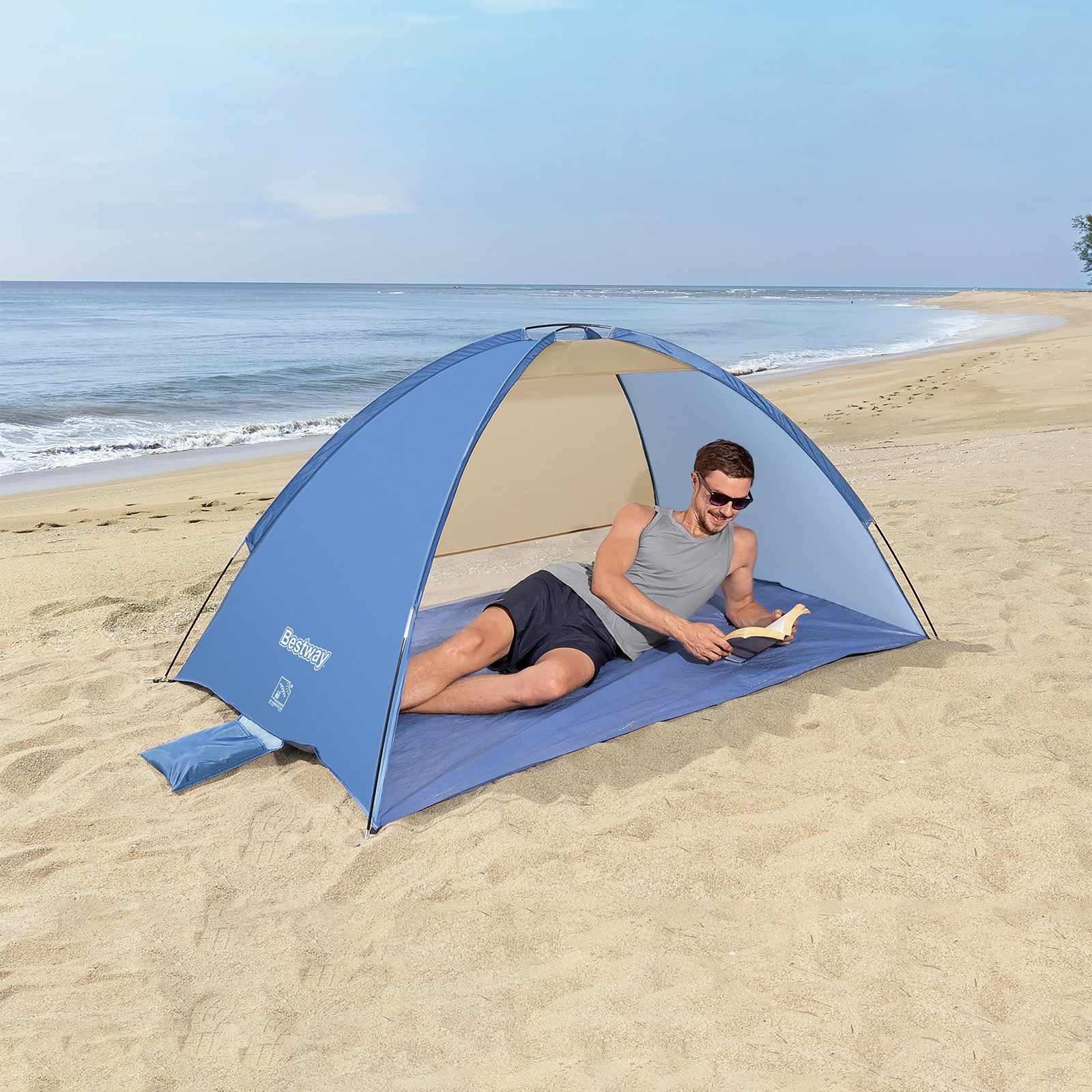 Bestway Plažni Šator Ljubičasta 2 x 1,2 x 0,95 m