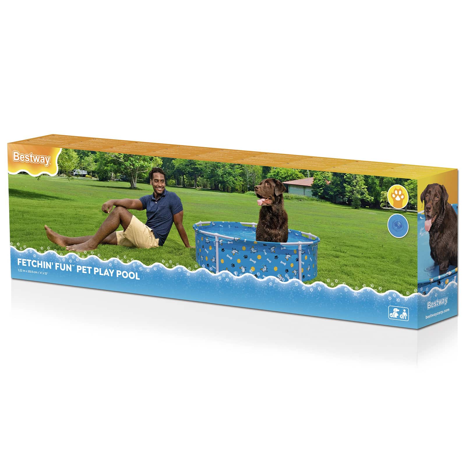 Bestway Bazen za igru za kućne ljubimce iznad tla 122 x 30,5 cm Kružni