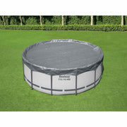 Bestway Pokrivač za bazen Ø3,66 m Kružni Poliester Siva