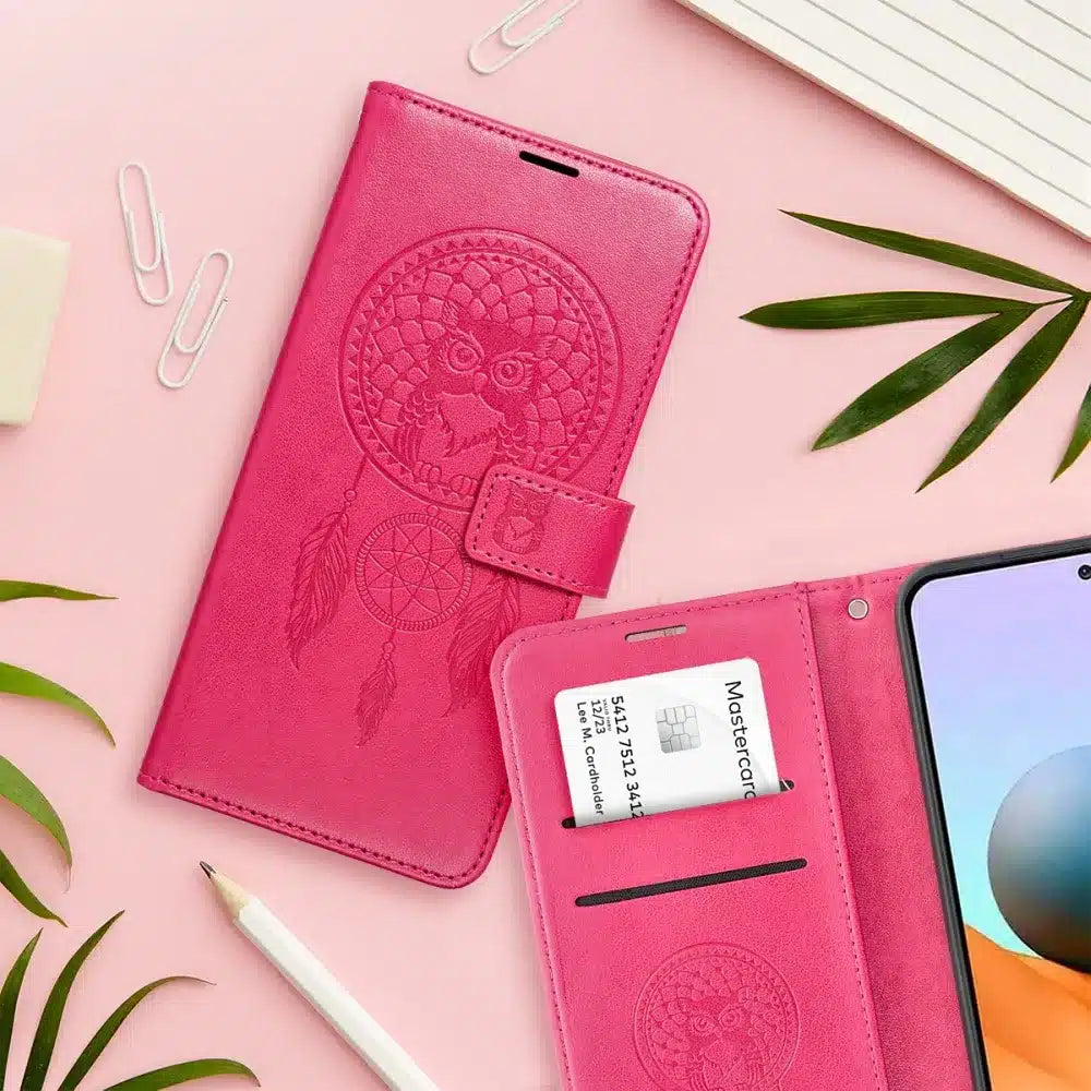 MEZZO Book case preklopna torbica za XIAOMI Redmi NOTE 12 PRO 5G dreamcatcher magenta