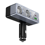Auto punjač Hoco 1xUSB A + 1xUSB C + 2x priključak za upaljač PD QC3.0 max 240W/24V crni