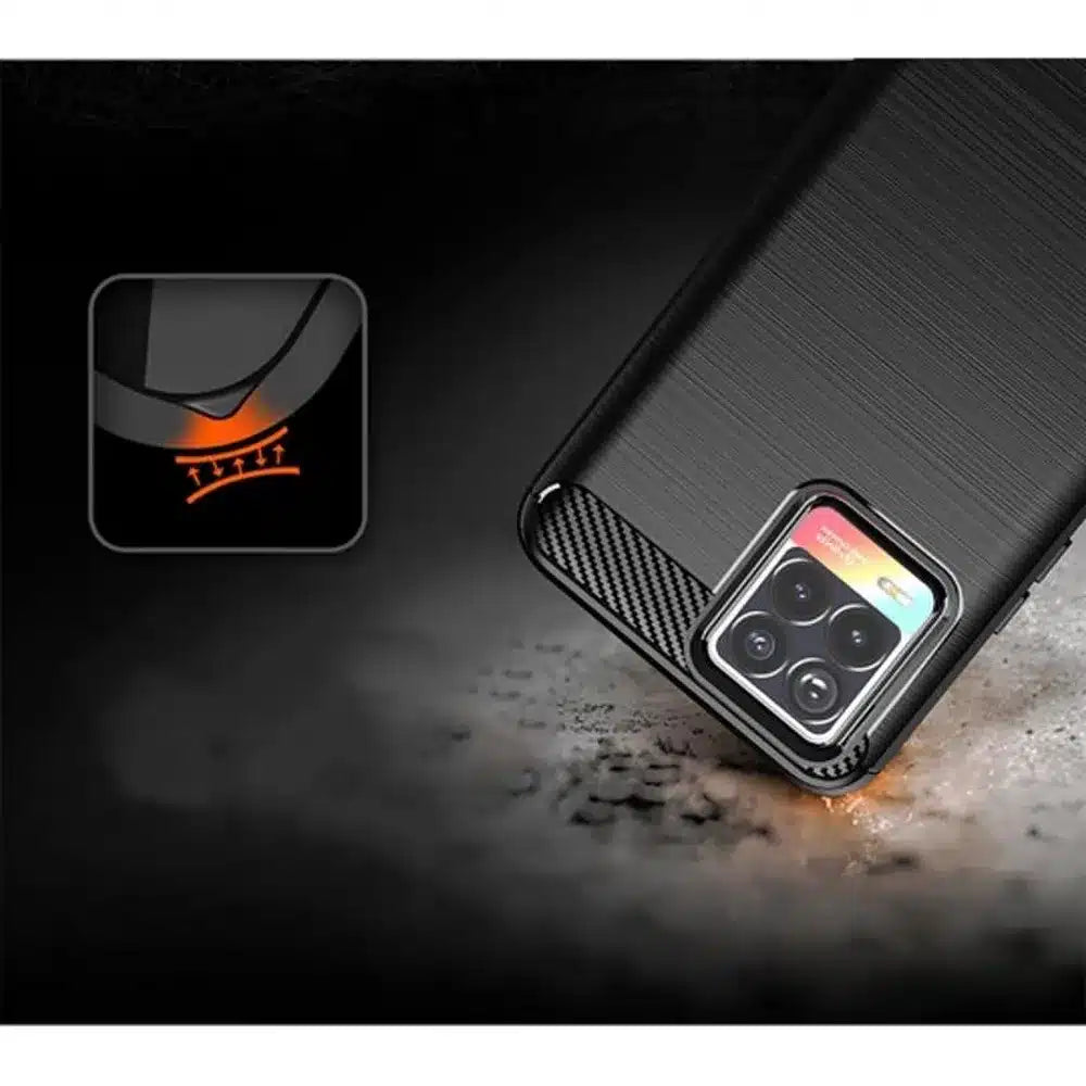CARBON maska za REALME 8 crna