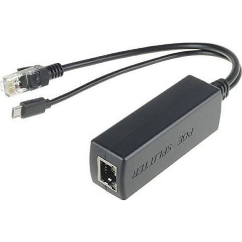 Microconnect MC-POESPLITTER mrežni razdjelnik Podrška za napajanje putem Etherneta (PoE) Crno