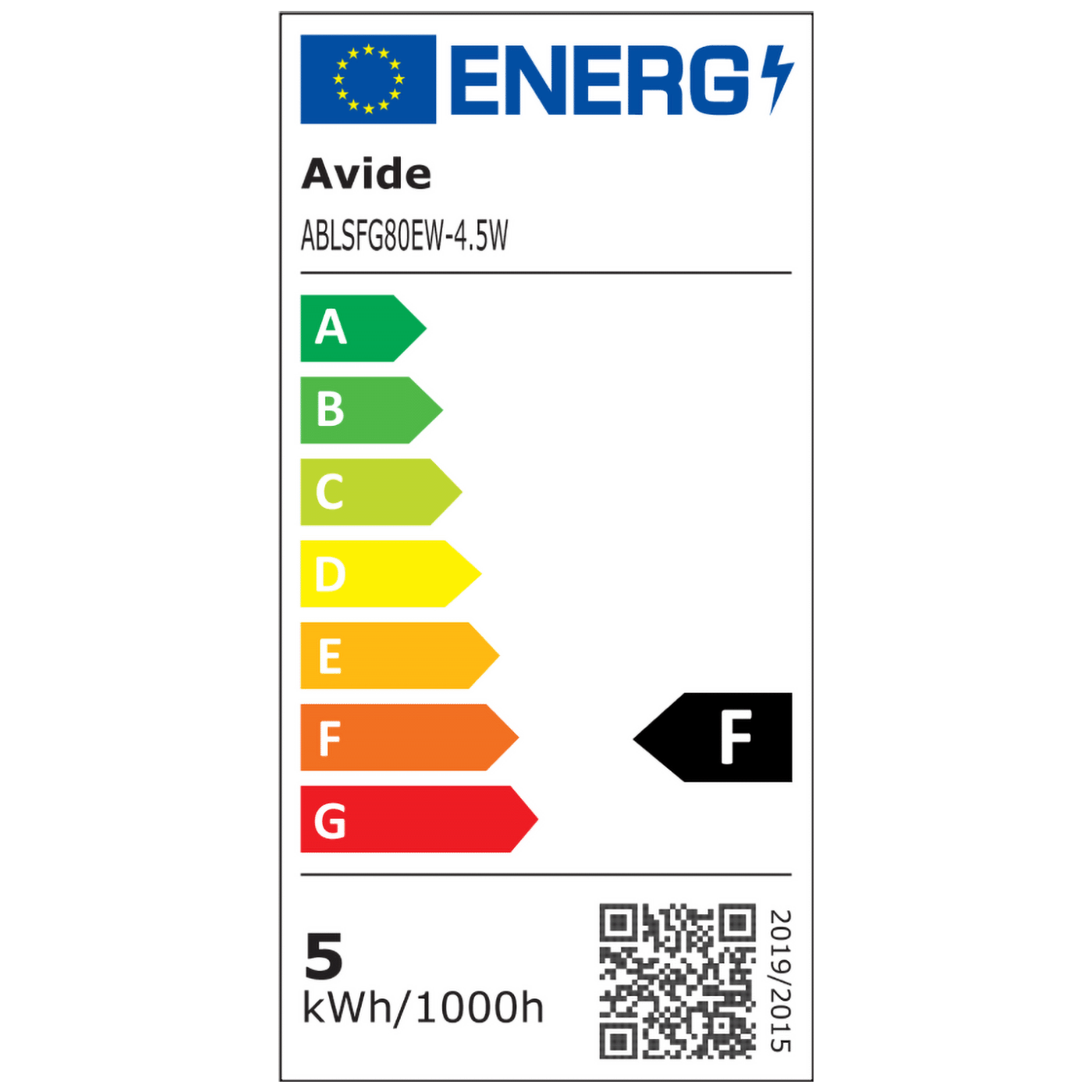 Avide Žarulja,LED,4.5W,E14,2700K,230V AC,topla bijela svjetlost - Soft Filament G80 4.5W E27