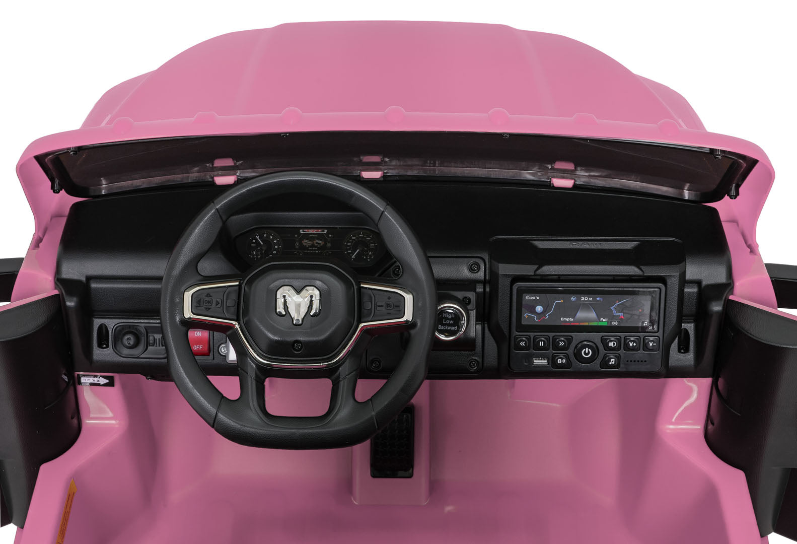 Licencirani auto na akumulator RAM 3500 - dvosjed - rozi