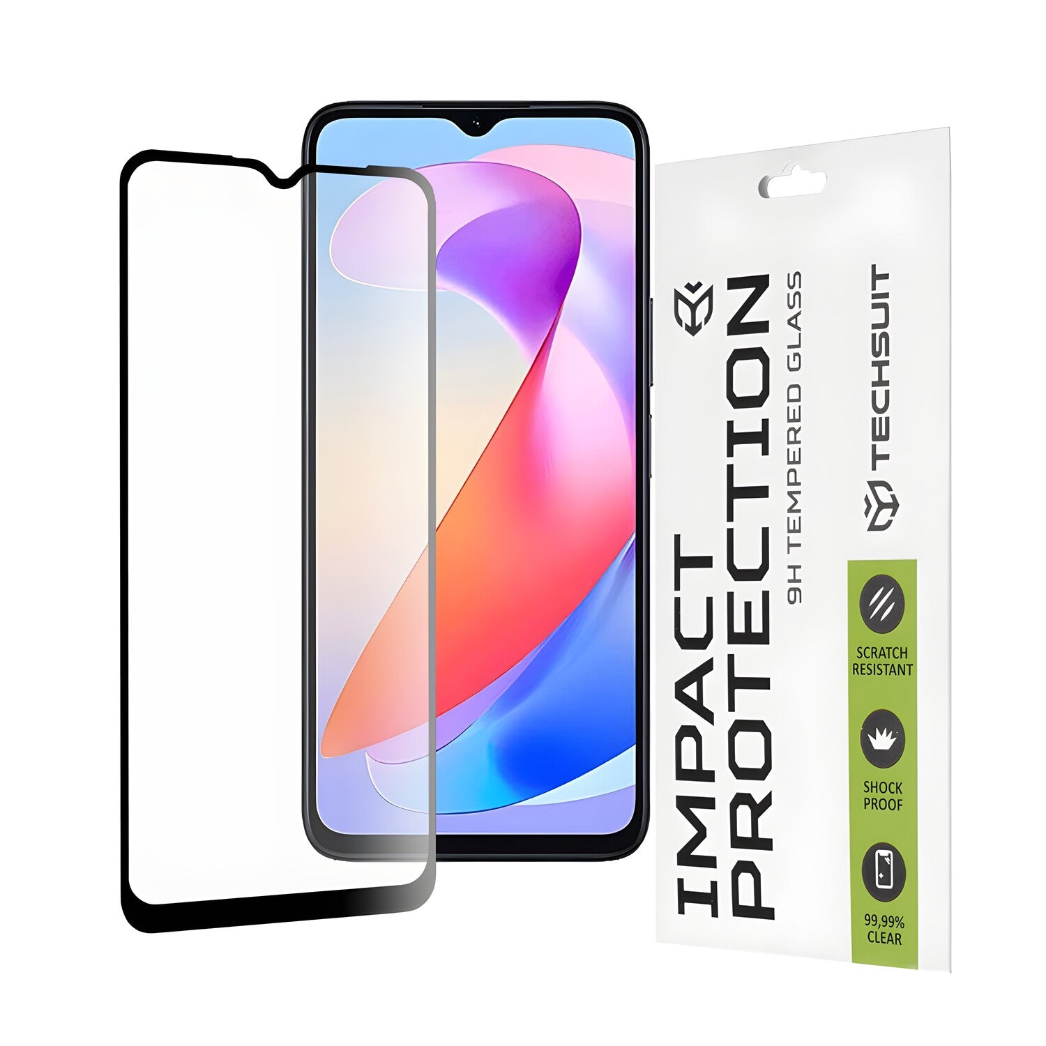 Techsuit zaštitno celoplošno staklo 111D za Honor X6a - Crna KP29986