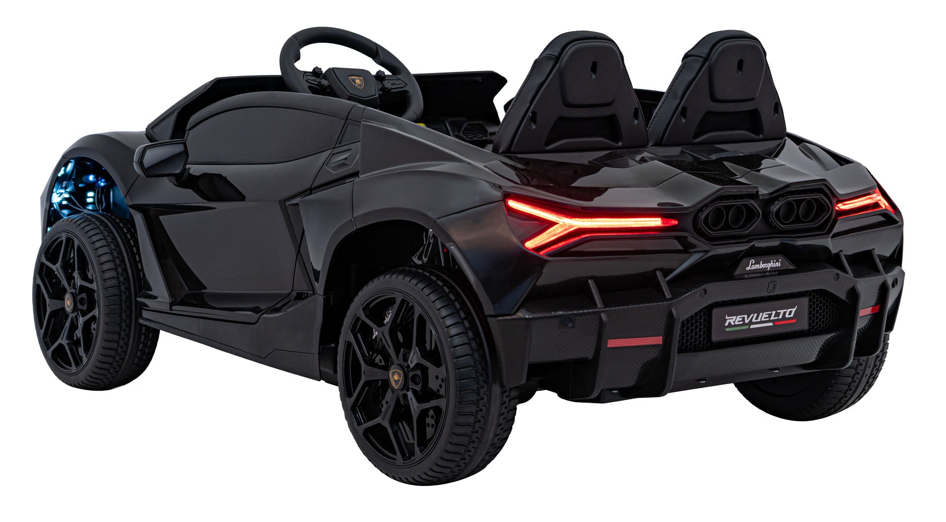 Licencirani auto na akumulator Lamborghini Revuelto XL 4x4 - dvosjed - crni