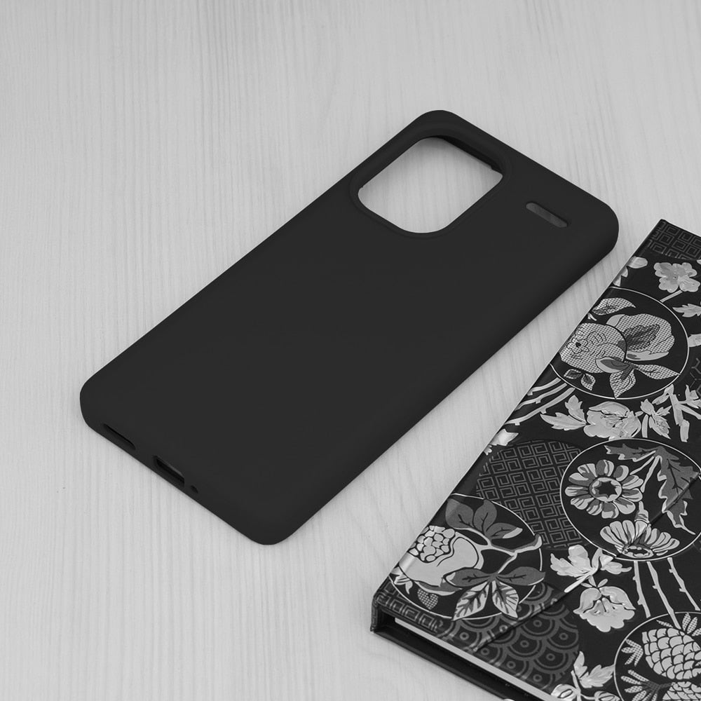 Techsuit Soft Edge Silicone maska za Xiaomi Redmi Note 13 Pro+ 5G - crna