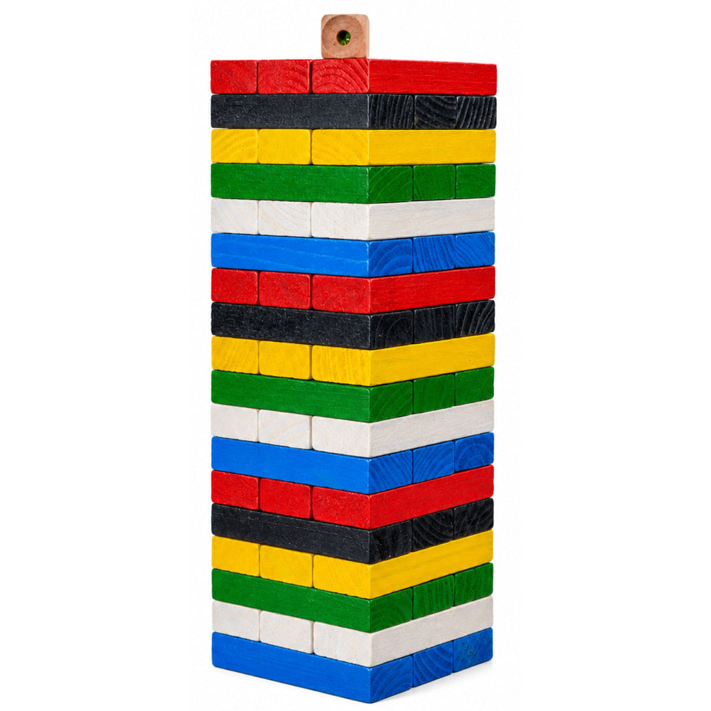 Arkadna igra Jenga s brojevima + kockicama - 54 elemenata