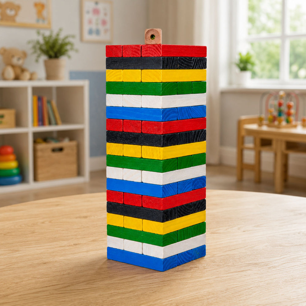 Arkadna igra Jenga s brojevima + kockicama - 54 elemenata