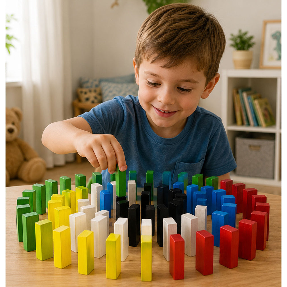 Arkadna igra Jenga s brojevima + kockicama - 54 elemenata