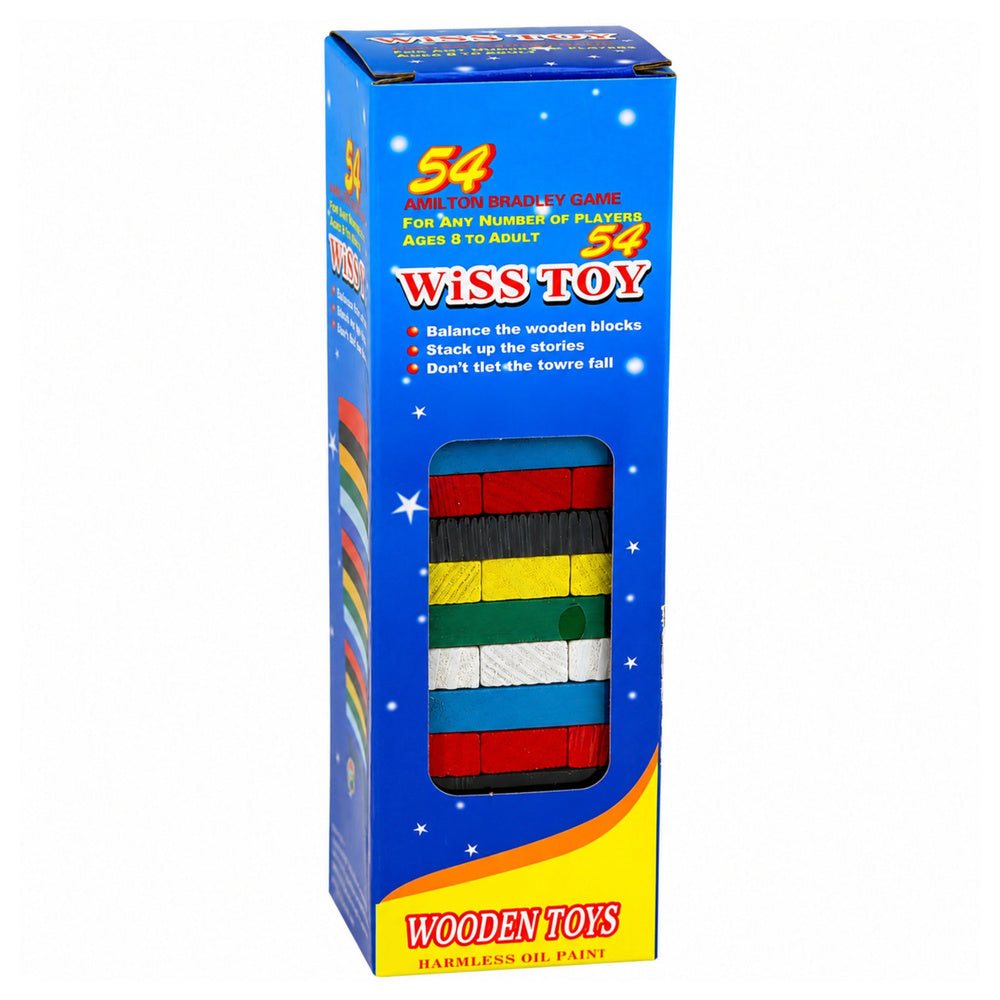 Arkadna igra Jenga s brojevima + kockicama - 54 elemenata
