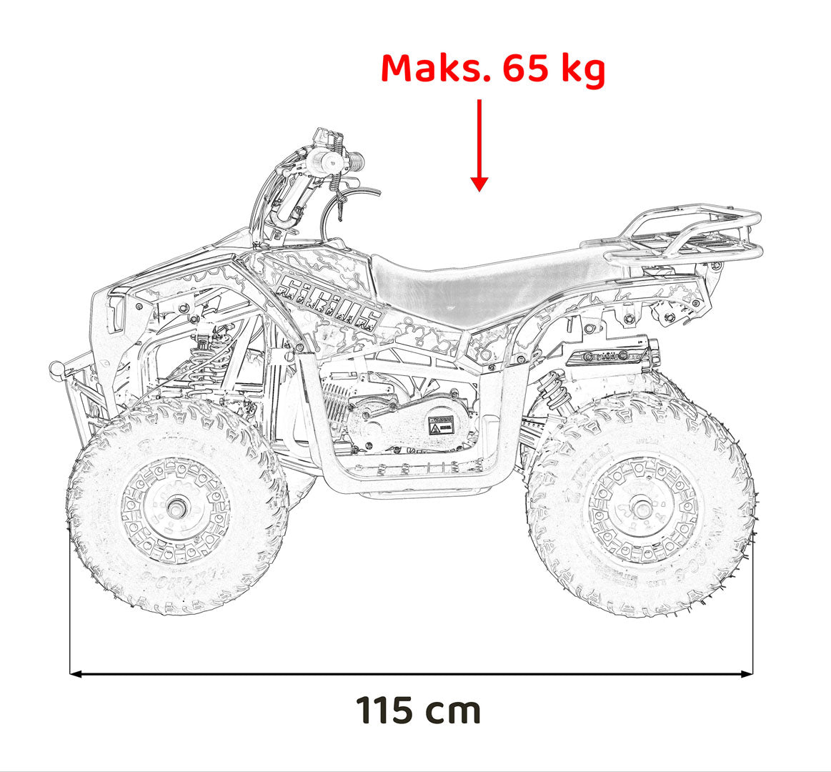 Quad na benzin 49CC SIRIUS - plavi