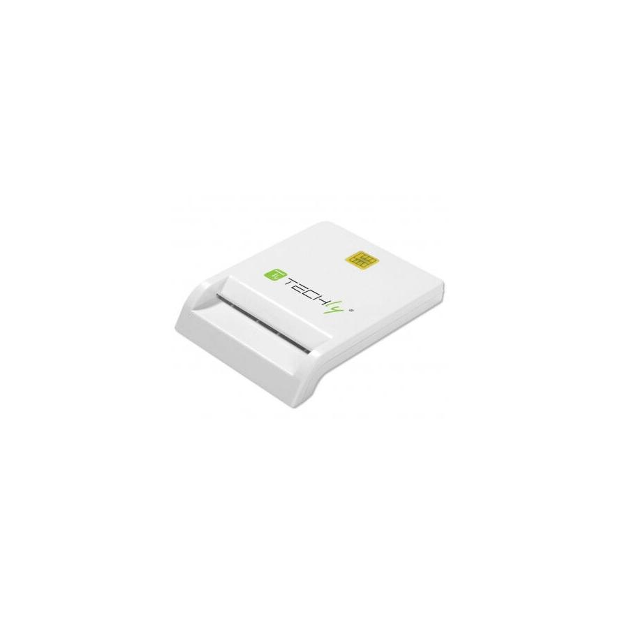 Techly Compact Smart Card Reader/Writer USB2.0 White I-CARD CAM-USB2TY čitač pametnih kartica U zatvorenom USB Bijelo