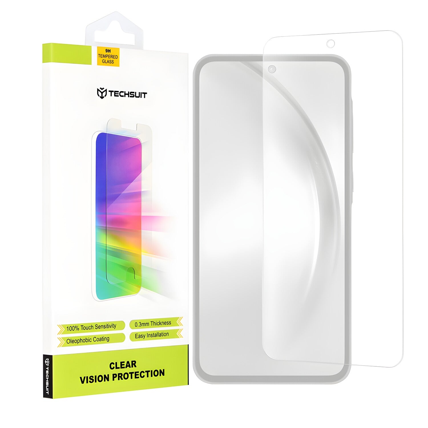Techsuit zaštitno staklo 9H za Samsung Galaxy A55 - Prozirna KP30046