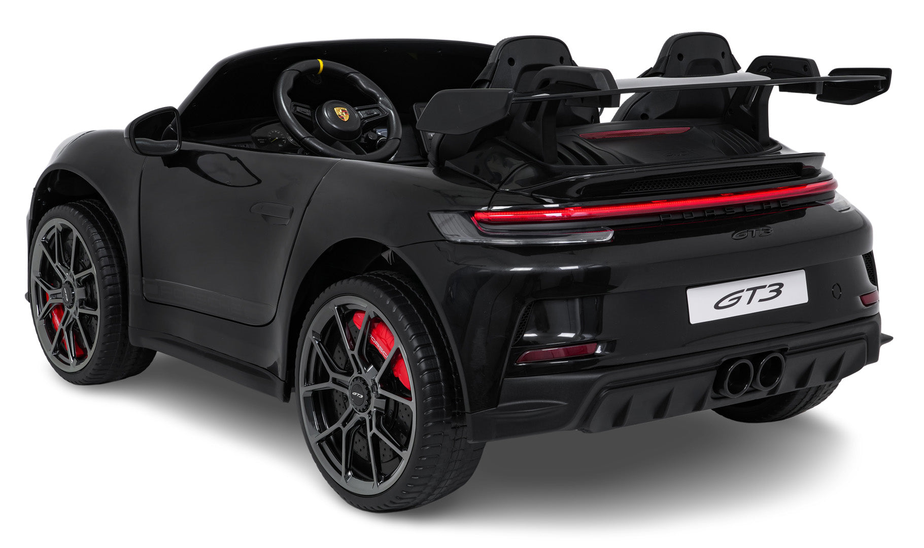 Licencirani auto na akumulator Porsche 911 GT3 4x4 STRONG MP4 - dvosjed - crni
