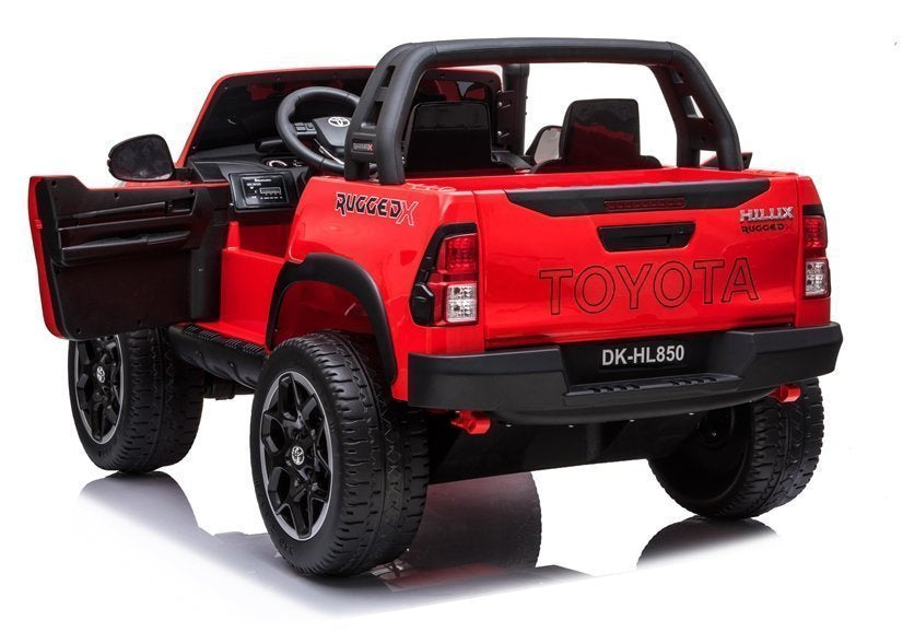 Licencirani auto na akumulator Toyota Hilux 4x4 - dvosjed - crveni/lakirani