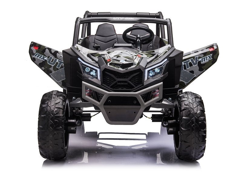 Buggy na akumulator UTV-MX613 Camo – 4×4 – dvosjed – crni/lakirani