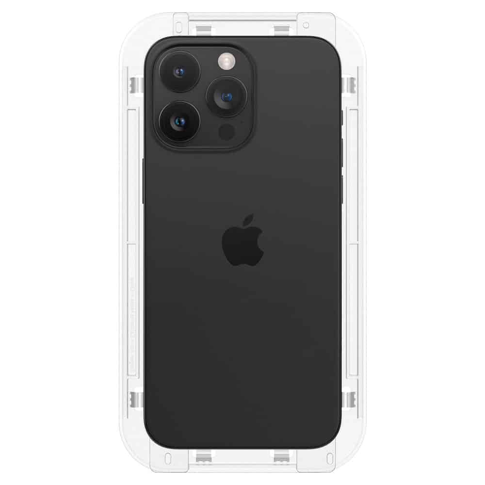 Kaljeno staklo SPIGEN GLAS.TR EZ FIT IPHONE 15 PRO prozirno