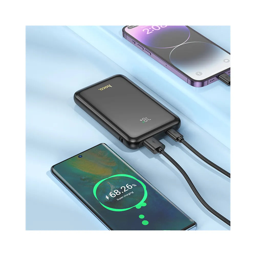 HOCO powerbank 10.000 mAh PD QC3.0 3A 22.5W Q21 crni