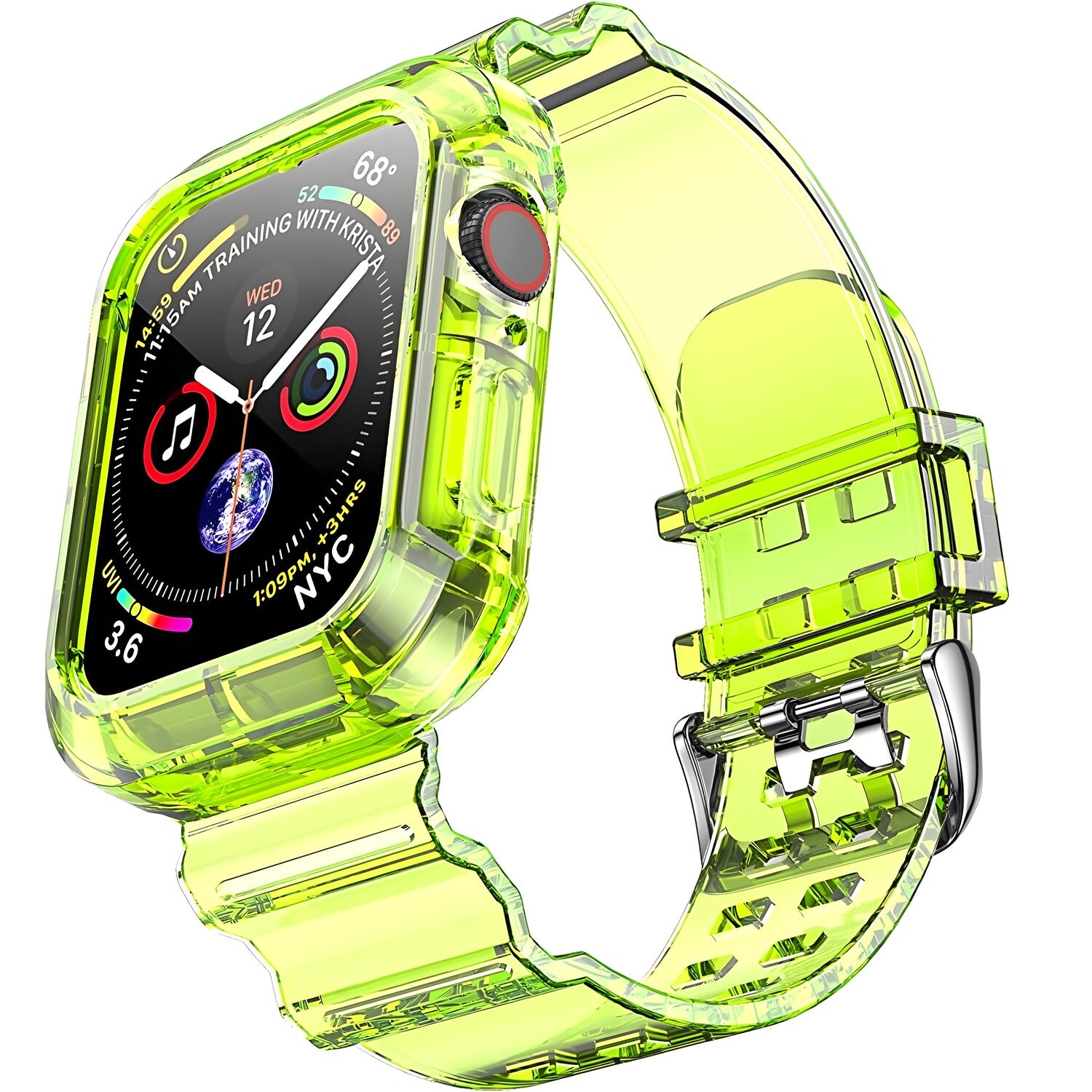 Silicijska zamjenska narukvica za Watch 6 40 mm / Watch 5 40 mm / Watch 4 40 mm / Watch SE 40 mm - Svijetlozelena KP26553