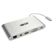 Tripp Lite U442-DOCK1 priključna stanica i replikator porta za prijenosno računalo Žičano USB 3.2 Gen 1 (3.1 Gen 1) Type-C Srebro