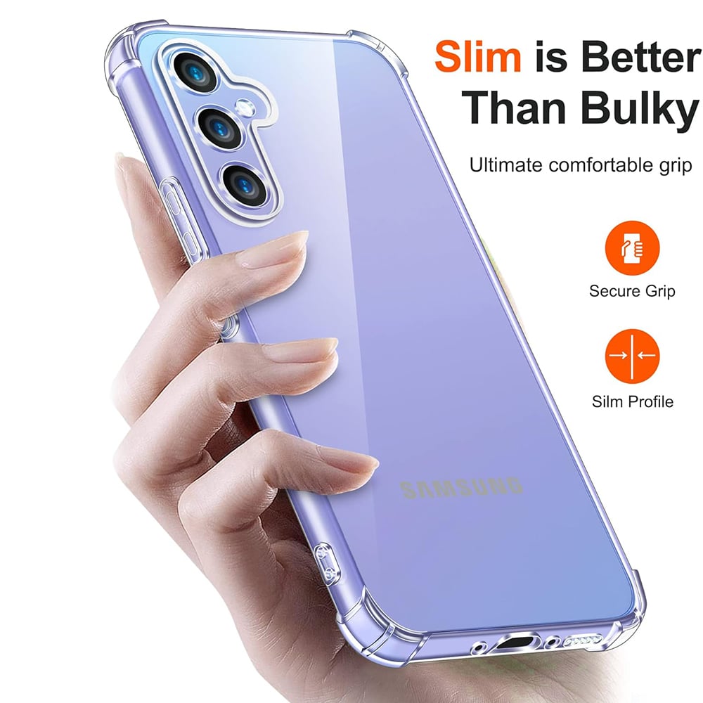 Techsuit Shockproof Clear Silicone prozirna maskica otporna na udarce za Samsung Galaxy A15 4G / A15 5G