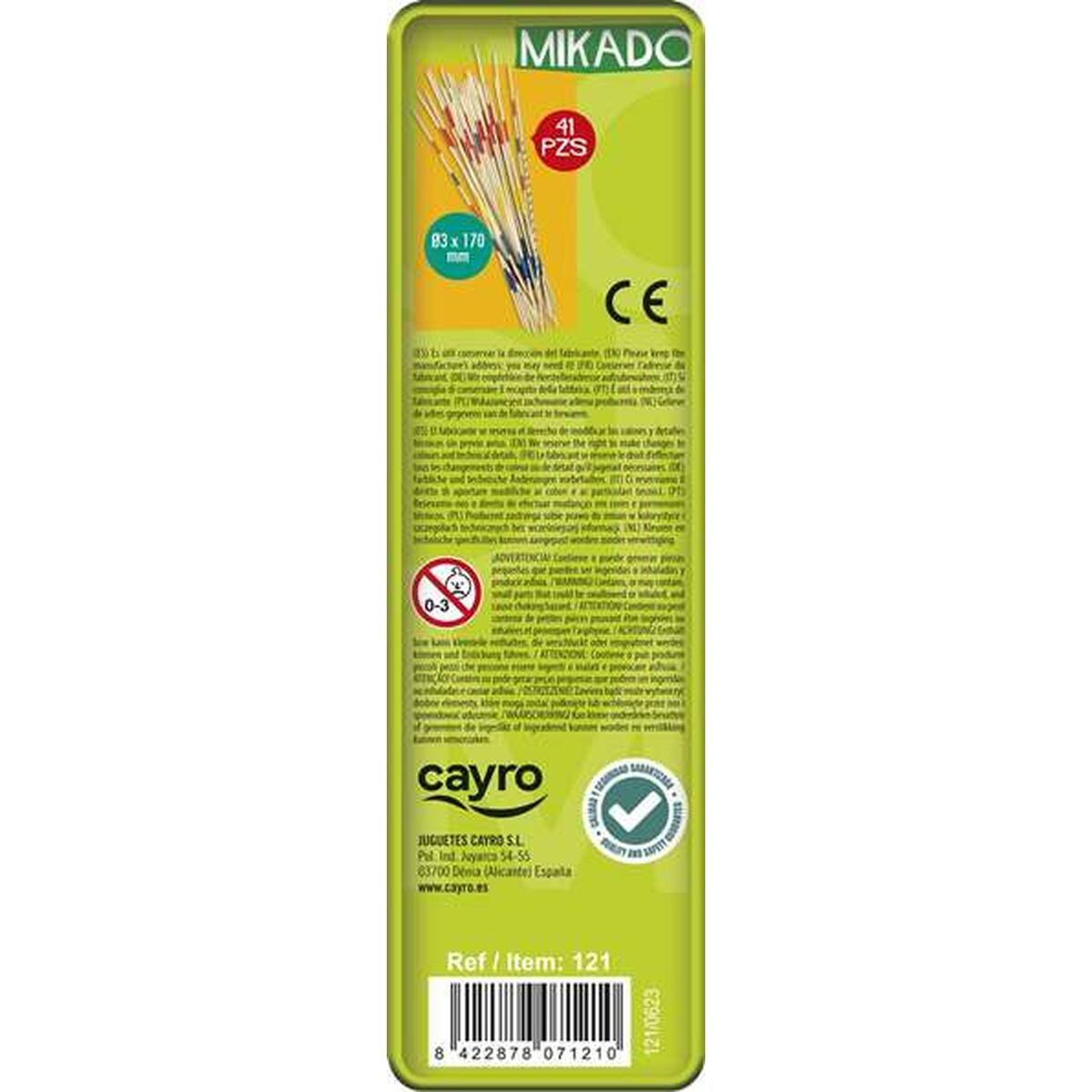 Društvene igre Cayro Mikado 41 Dijelovi