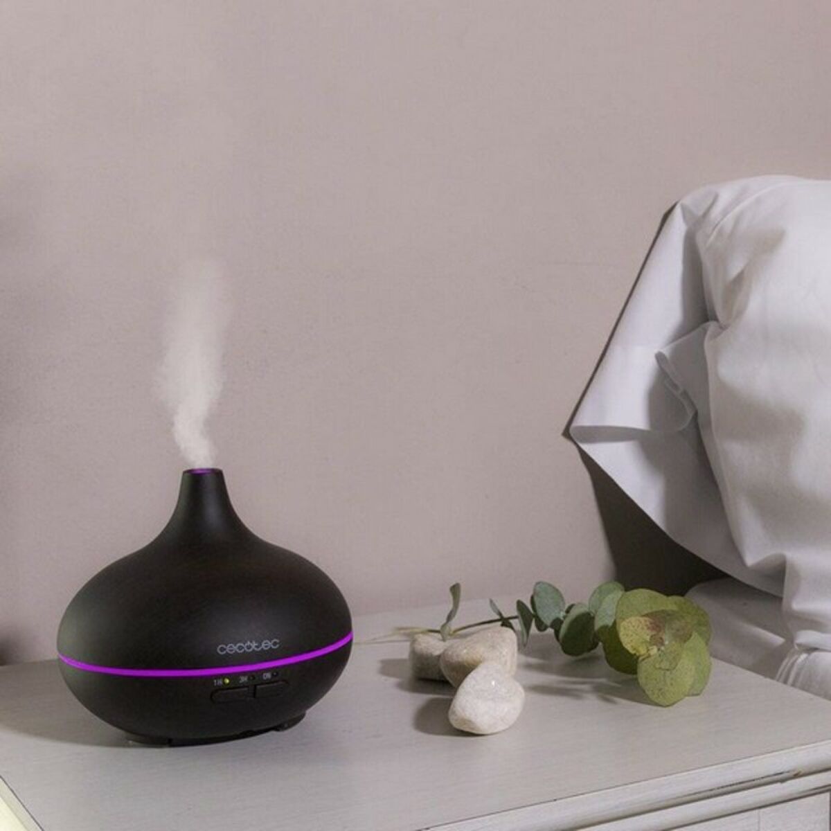 Ovlaživač Difuzor Mirisa Cecotec Pure Aroma 150 YIN Crna Plastika 150 ml (7 W) (1 kom.)