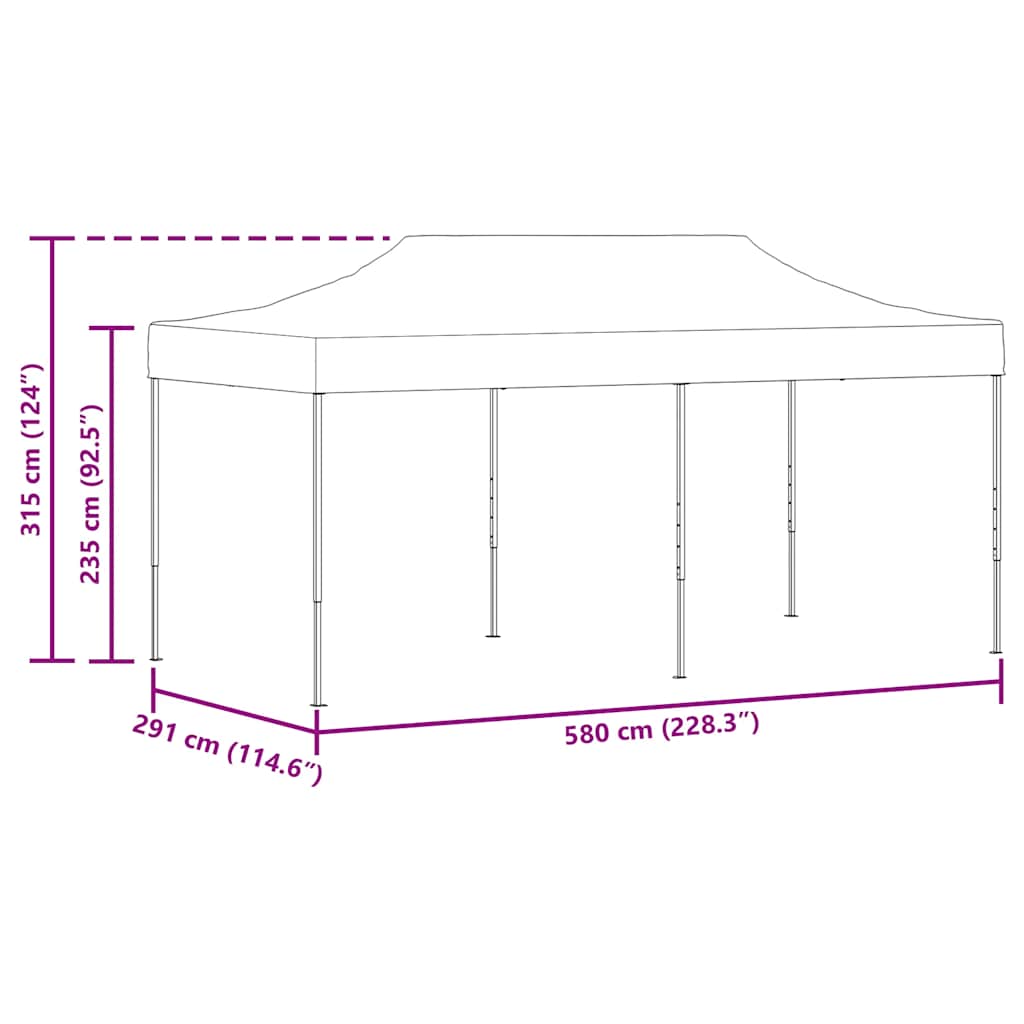 Sklopivi Šator 3x6 m Plavi