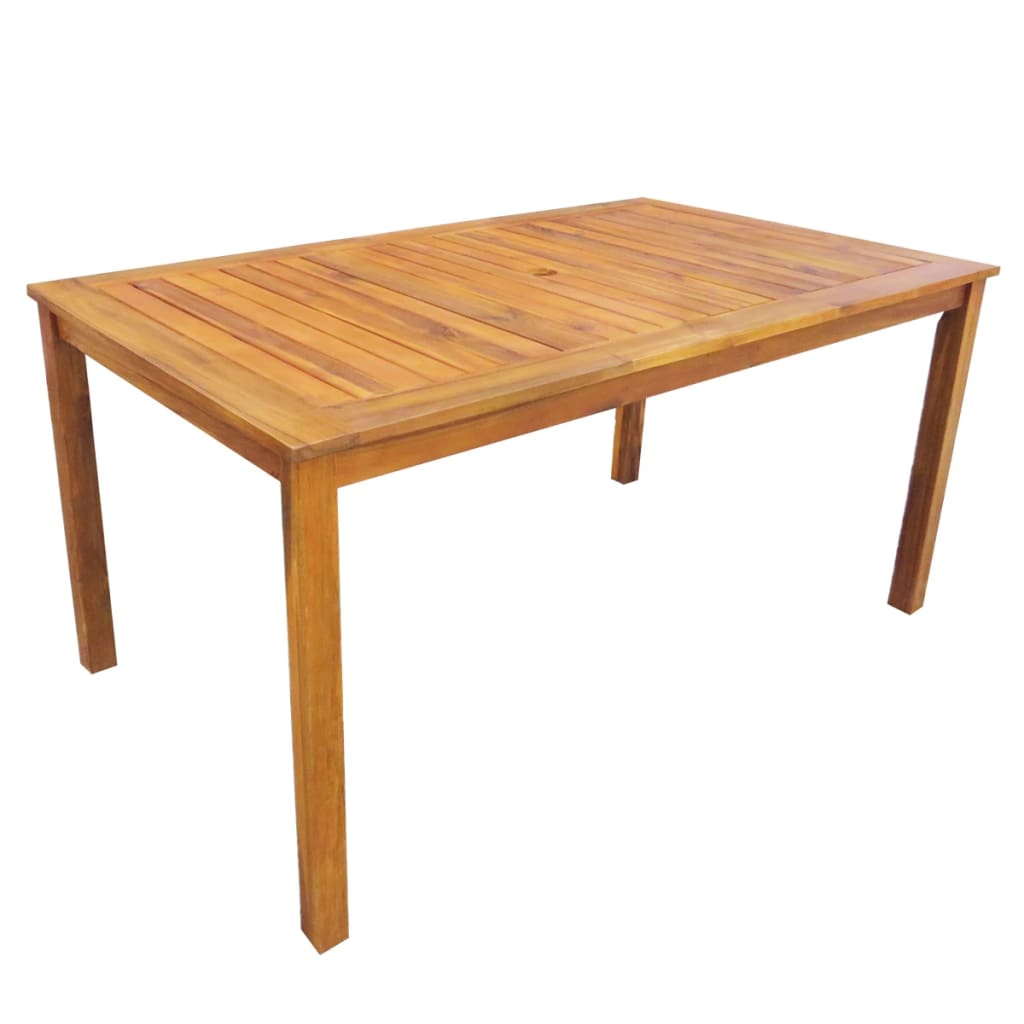 5-dijelni vrtni blagovaonski set bagremovo drvo Smeđa 140 cm table length